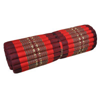 Thai Mat Yoga Mat to Roll Red Elephants 200x106cm