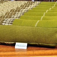 Cushion Thai Seat Cushion Meditation Flowers Green 50x50cm