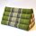 Thai Triangle Cushion Blossoms Green 50x35x30cm