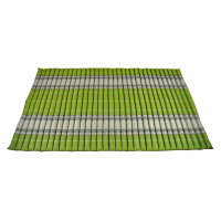 Thai mat yoga mat for rolling green flowers 200x106cm