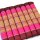 Kissen Thai Sitzkissen Matte Pink Bl&uuml;ten 35x35cm