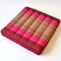 Cushion Thai Seat Cushion Meditation Flowers Pink 50x50cm