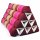 Thai Triangle Cushion Flowers Pink 50x35x30cm