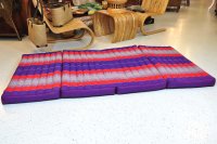 Matte Thai Sofa Blüten Violett Rot 200x100cm -...