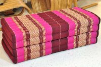 Mat Thai Sofa Flowers Pink 200x100cm - four-ply