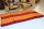 Matte Thai Sofa Bl&uuml;ten Weinrot Orange 200x100cm - vierlagig