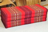 Mat Thai Sofa Elephants Red 200x100cm - four-ply