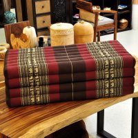 Mat Thai Sofa Elephants Wine Red 200x100cm - Four Ply