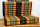 Mat Thai Sofa Elephants Black Yellow 200x100cm - four-ply