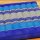 Cushion Thai Seat Cushion Meditation Flowers Blue 50x50cm